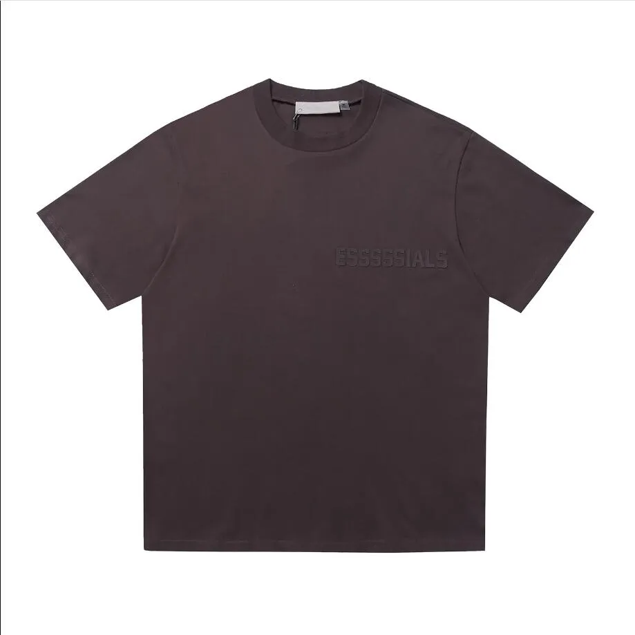 Novo T881231 Essentialsweatshirts Designer Camiseta Homens Mulheres Top Quality Tees High Street Hip Hop Vista Polo Camisa T-shirt WGT8