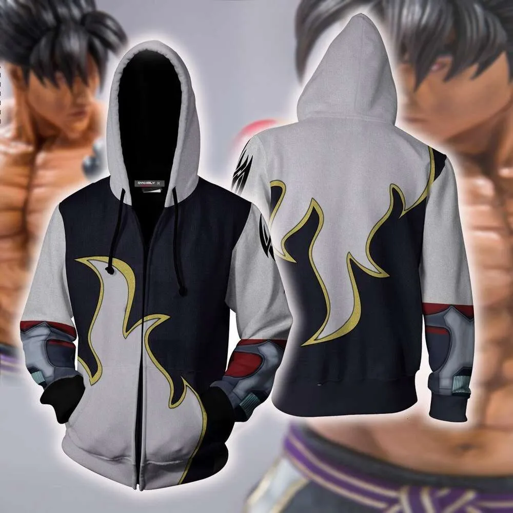 Nytt klassiskt spel PERIPHERAL IRON FIST COSPLAY ANIME 3D Digital Printed Hoodie