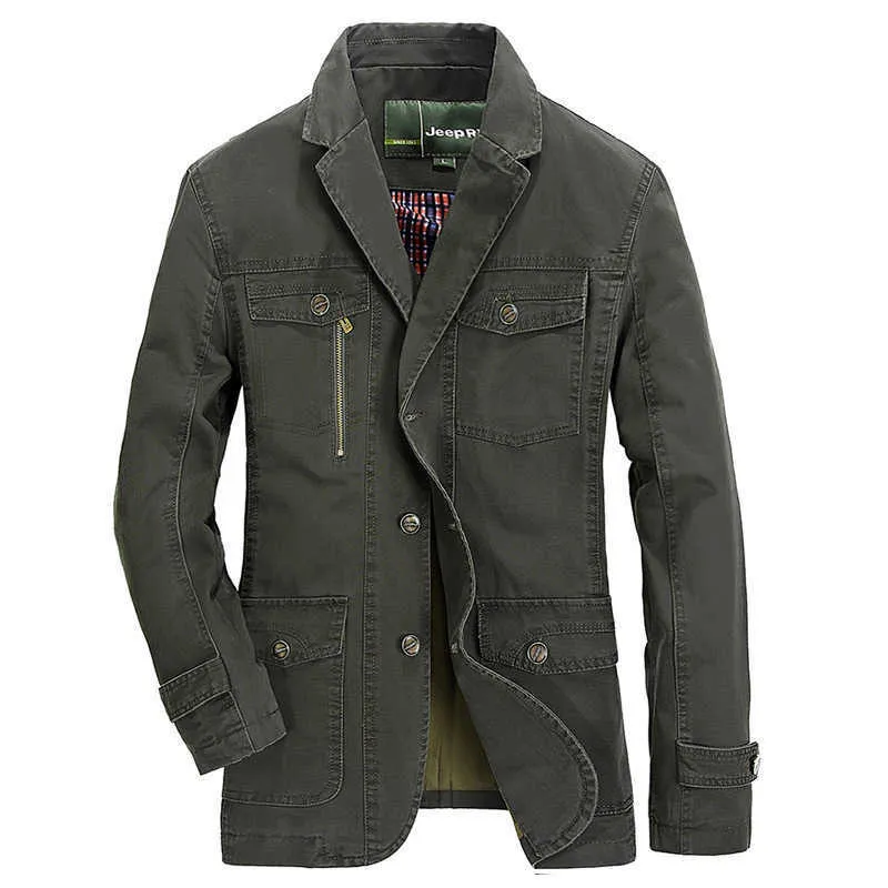 Spring Mens 95 Cotton Washed Jacket Lous Overdimasy Business Casual Small Suit Spring Jacket Trendy Work Jacket