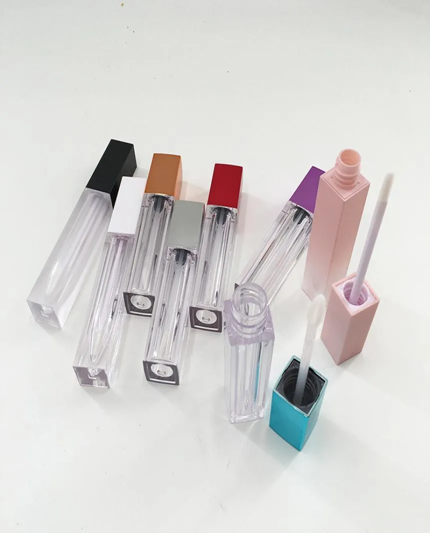 Empty Lip Gloss Plastic Box Containers Pink Black Silver Lipgloss Tube Container Mini Lip Gloss Split Bottle4754446