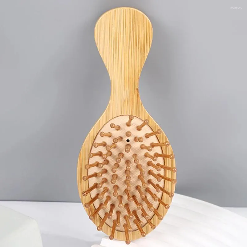 Ensemble d'accessoires de bain, peigne à coussin d'air en bambou, brosse à cheveux antistatique, réduit la perte, soins, outils de coiffure pour femmes