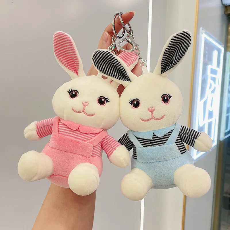 Cartoon Bunny Doll Plush Bierek Pluszowe zabawki Pluszowane zwierzę Plushie Plushie Cute Rabbit Blakain Baga Charms Wiselant