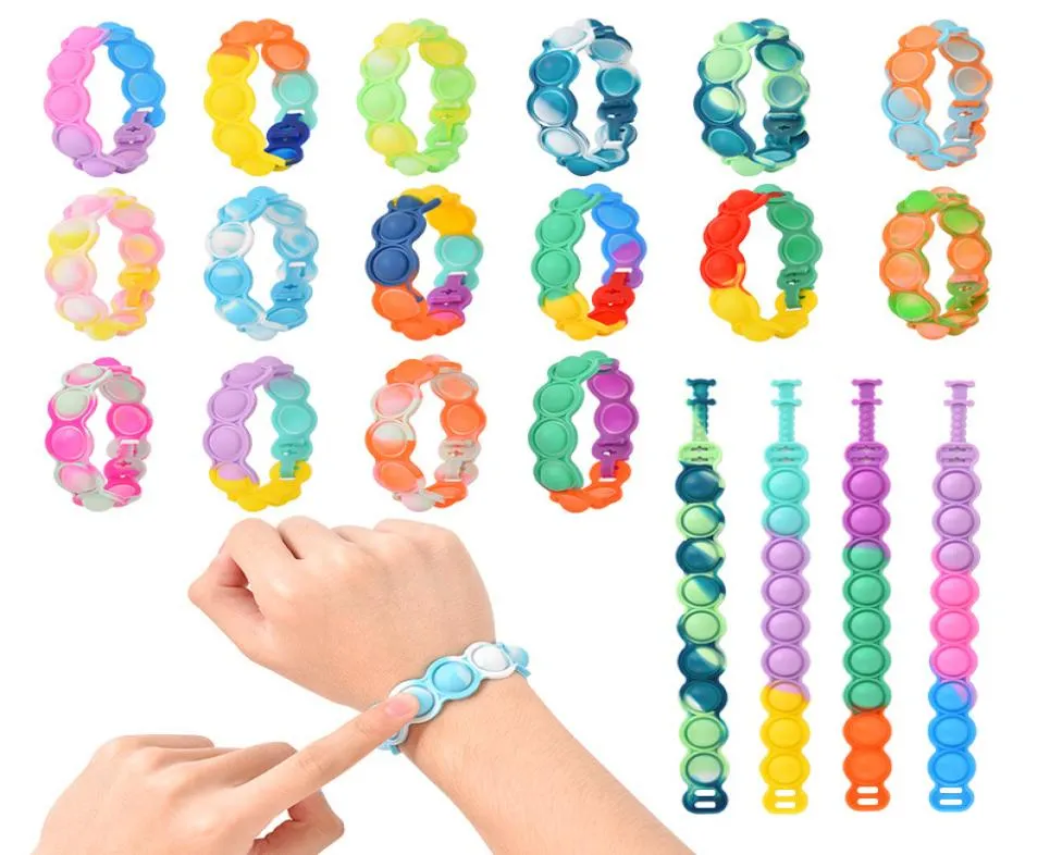 Finger Toys 16 diversi stili di braccialetti Uccisione di topi pionieri Bracciale Bracciale dito bolla musica Antistress Regalo sensoriale per bambini4397872