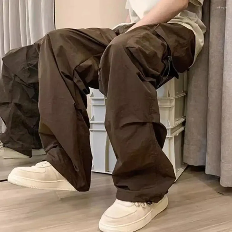 Herenbroeken Broeken Street Style Cargo met meerdere zakken Losvallende elastische taille voor hiphopmode Comfortabel dragen