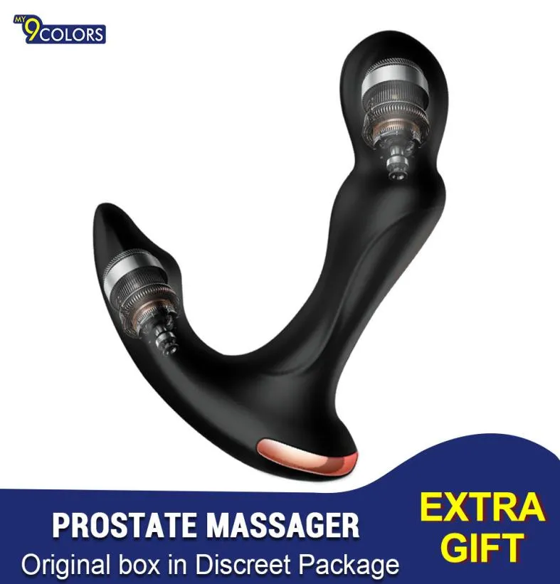 ToySex brinquedos para homens massageador de próstata vibrador butt plug anal cauda rotativa remoto sem fio carregamento usb produtos adultos para o sexo masculino q4782361