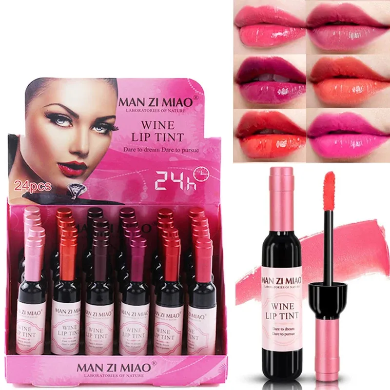 24pcs Matte Lipstick Set Wodoodporny odcień do ust, długotrwały makijaż Hurtowy Batom 240301