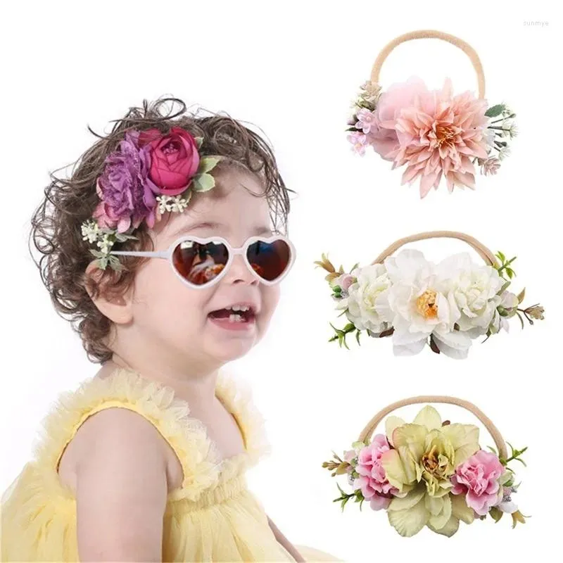 Haarschmuck Baby Mädchen Stirnband Süße Blume Kleinkind Kinder Band Born Elastische Kopfbedeckung Niedliche Mode