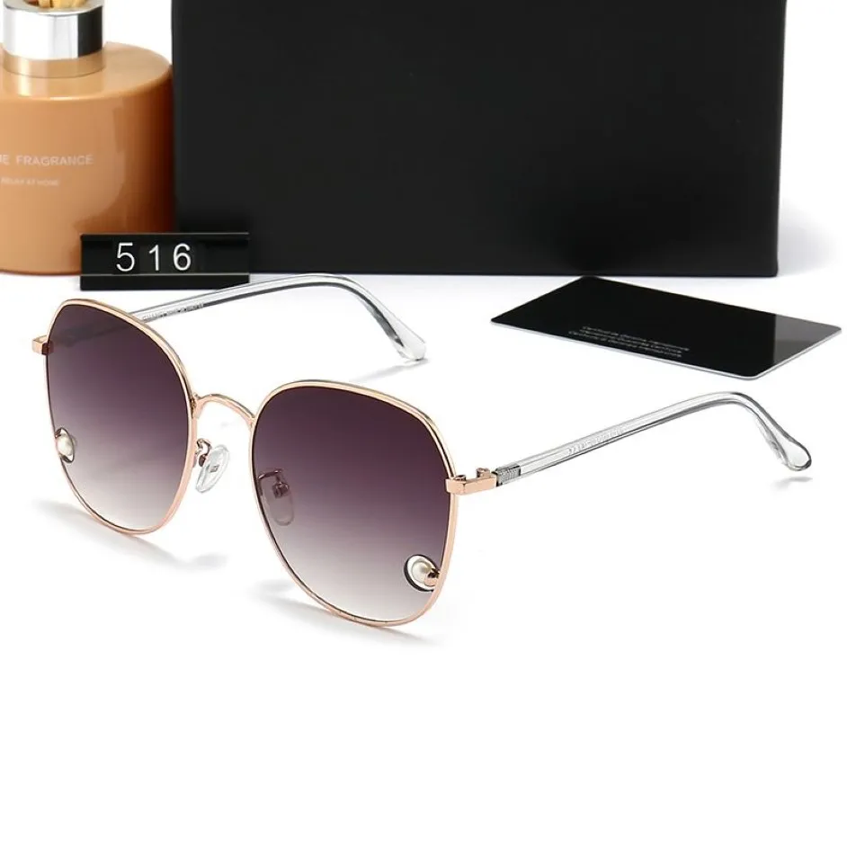 Nowe klasyczne spolaryzowane okulary przeciwsłoneczne Kobiet Designer 2023 Luksusowa marka Alloy Metal Polaroid Temperted Glass Soczewki retro szklanki Słońca 282U
