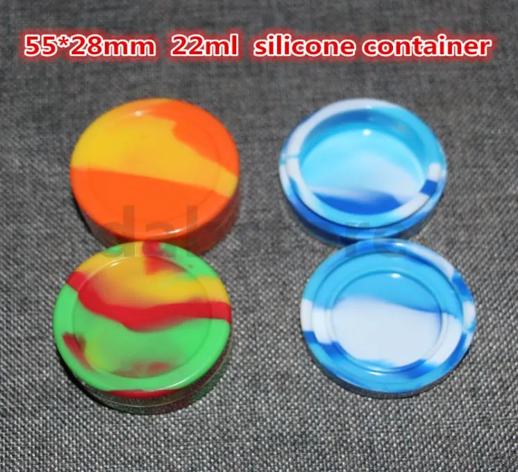 22 ml silikonbehållare nonstick silikon vaxburk matkvalitet kiselolja kosmetiska behållare9853177