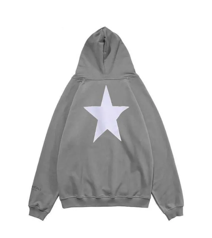 Designer Luxury Tial Classic Brand High Street Par Loose Five Pointed Star Hooded Sweater Lovers 'Bekväm trendiga Versatile2918848