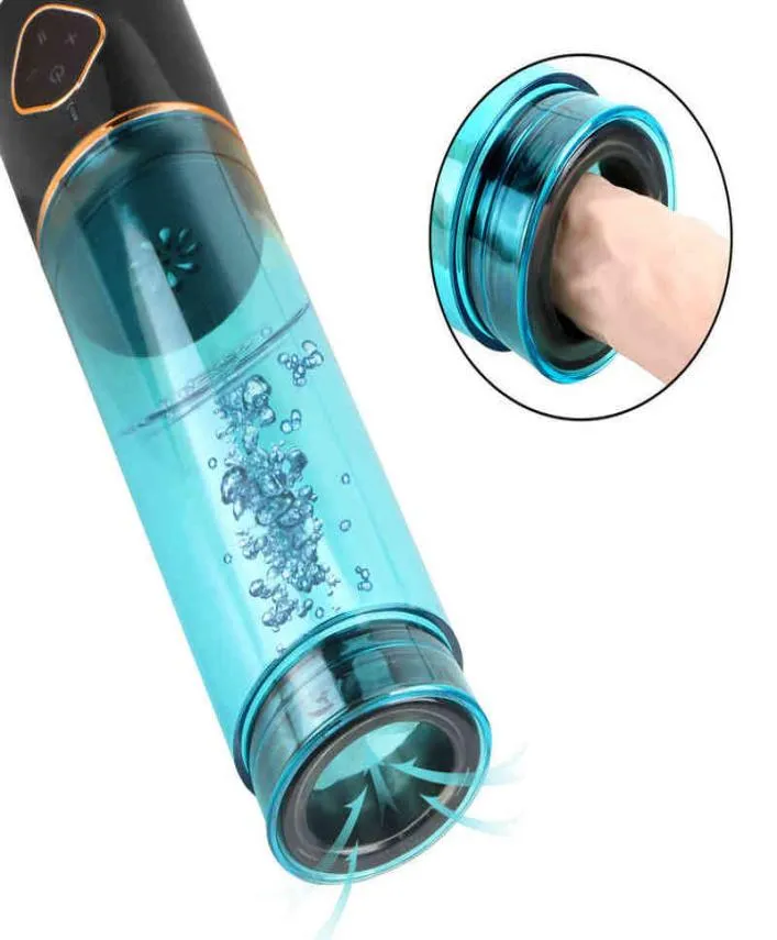 NXY Pompa del sesso giocattoli Erotici Hydro Machine Pompa dell'acqua del pene Allargamento Extender Figa reale Giocattoli del sesso per gli uomini Masturbatore maschile Cazzo Str8038229