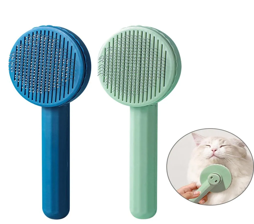 CAT Comb Pet Floating Hairs Respires pędzel kota pielęgnacja pies masaż włosów grzebienia dla psów koty Zwierzęta Zwierzęta Zabezpieczenia 5098280