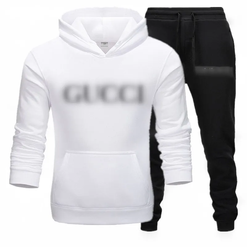 tuta da uomo firmata Tute da uomo Abbigliamento causale Set da donna Tute da lettera Tuta con LOGO sul petto Coppia Maglione con cappuccio Maglioni Pantaloni Taglie forti S-XXXL