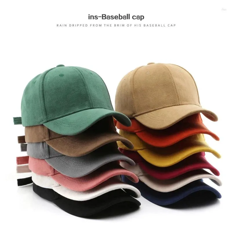 Casquettes de baseball Casquette de baseball décontractée pour femmes et hommes Mode Chapeau en daim Sport de plein air Visière solaire Gorras Sun Snapback Chapeaux Unisexe