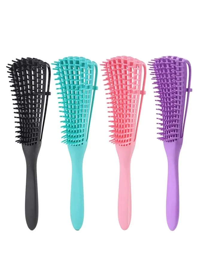 DETANGLING BRUSH SCALP MASSAGE HAIR COMB DETANGLERヘアブラシの乾燥した巻き毛の髪の家の床屋のアクセサリー1037287