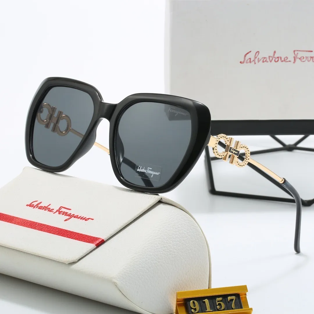 Senior men and women design luxury sunglasses, fashion classic UV400 high quality summer outdoor drive beach leisure 9157#