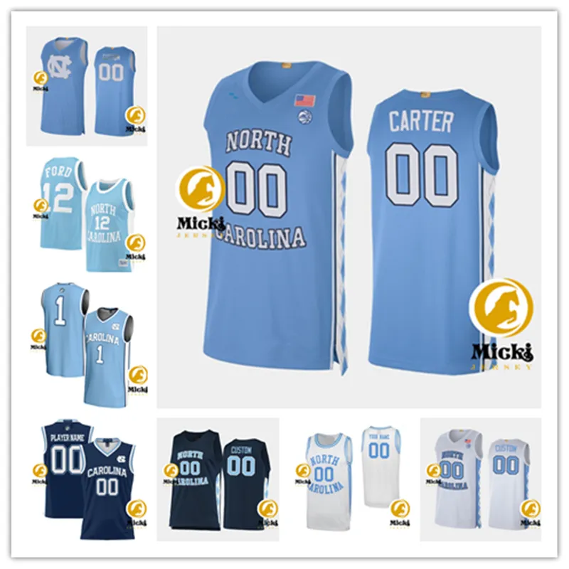 Maillot de basket-ball Cole Anthony Tar Heels de Caroline du Nord Antawn Jamison Tyler Hansbrough Theo Pinson Cameron Johnson John Henson Danny Green Harrison Barnes Jersey