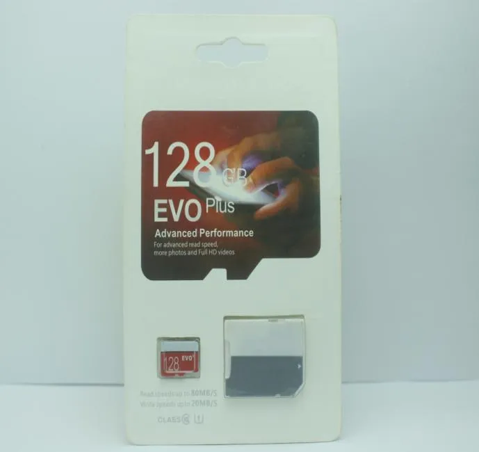 2019 Top Selling popular 128GB 64GB 32GB EVO PRO PLUS microSDXC Micro SD 80MBs UHSI Class10 Mobile Memory Card8932644