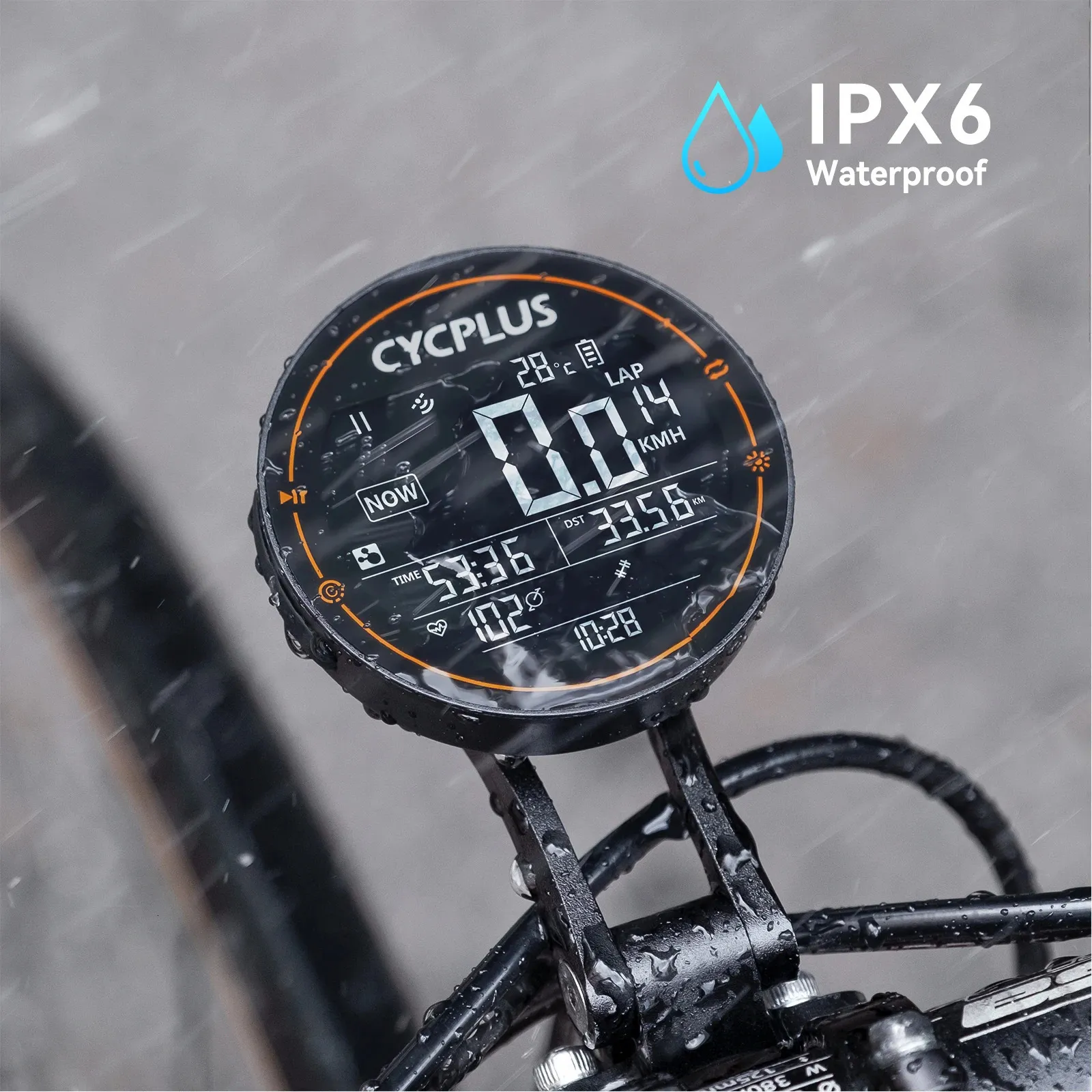 CYCPLUS M2 GPS ordinateur de vélo compteur de vitesse de vélo accessoires de vélo compteur kilométrique de vitesse étanche Bluetooth ANT pour vélo de route VTT 240307