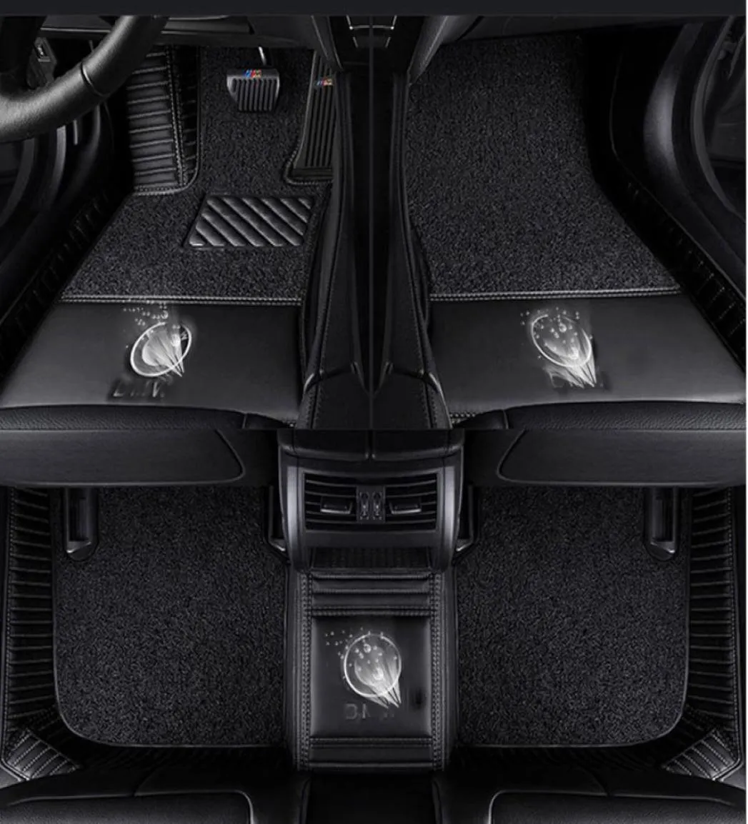 Bilmatta för BMW -logotyp Badge 1 3 4 5 7 Serie X1 X3 X4 X5 X6 GT 320i M 330i 528i 520i ActiveHybrid 535i XDrive Car Floor Mats30147210305