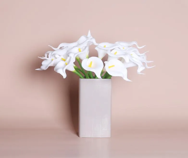 Real Touch Artificial Flower Calla Lily Faux Floral Party Wedding Flowers Home Garden Decoration6887967