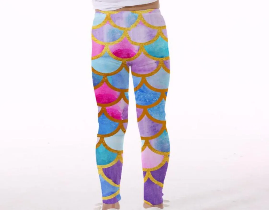 Mermaid Kids 3d Leggingi Dzieci spodnie dla niemowląt Drukuj Ookie Dessert Party Girl