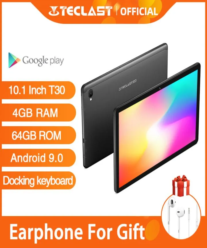 事前新しいTeclast T30タブレットAndroid 90 OS 101インチ4Gネットブックとコール19201200 Phablet Octa Core 4GB RAM 64GB ROM 8000MAH1887241