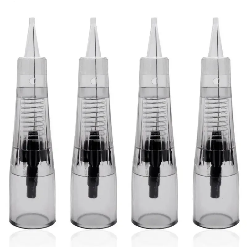 50pcs Derma Power Needle Cartridges acid-free Tattoo Needle Disposable Permanent Makeup Cartridge Mesotherapy Needle for Eyebrow 240306