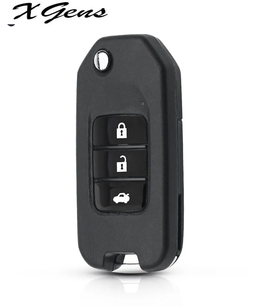 Coque de clé télécommande pliable à 3 boutons, pour Honda Accord Civic 2015 Fit XRV City Greiz Marina Wisdom Jazz, Fob4090342