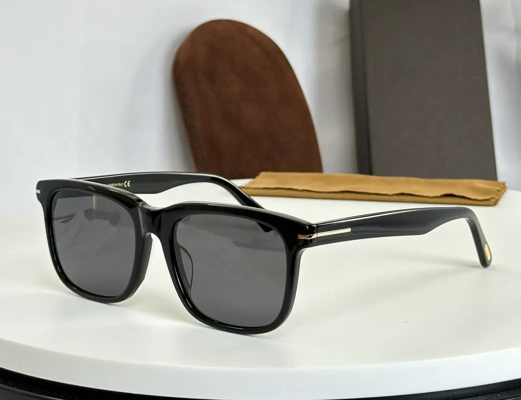 Modedesigner-Sonnenbrille für Damen und Herren, 775, klassisch, Vintage, quadratische Form, Acetat-Sonnenbrille, Freizeit, Avantgarde-Stil, Anti-Ultraviolett, mit Etui