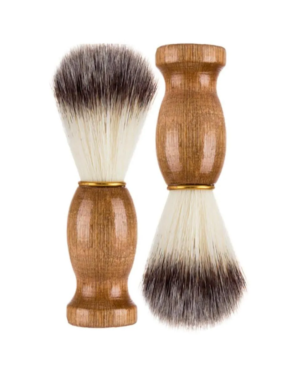 Men Shaving Beard Brush Badger Hair Shave Wooden Handle Facial Cleaning Appliance Pro Salon Tool Safety Razor Brushes4263456