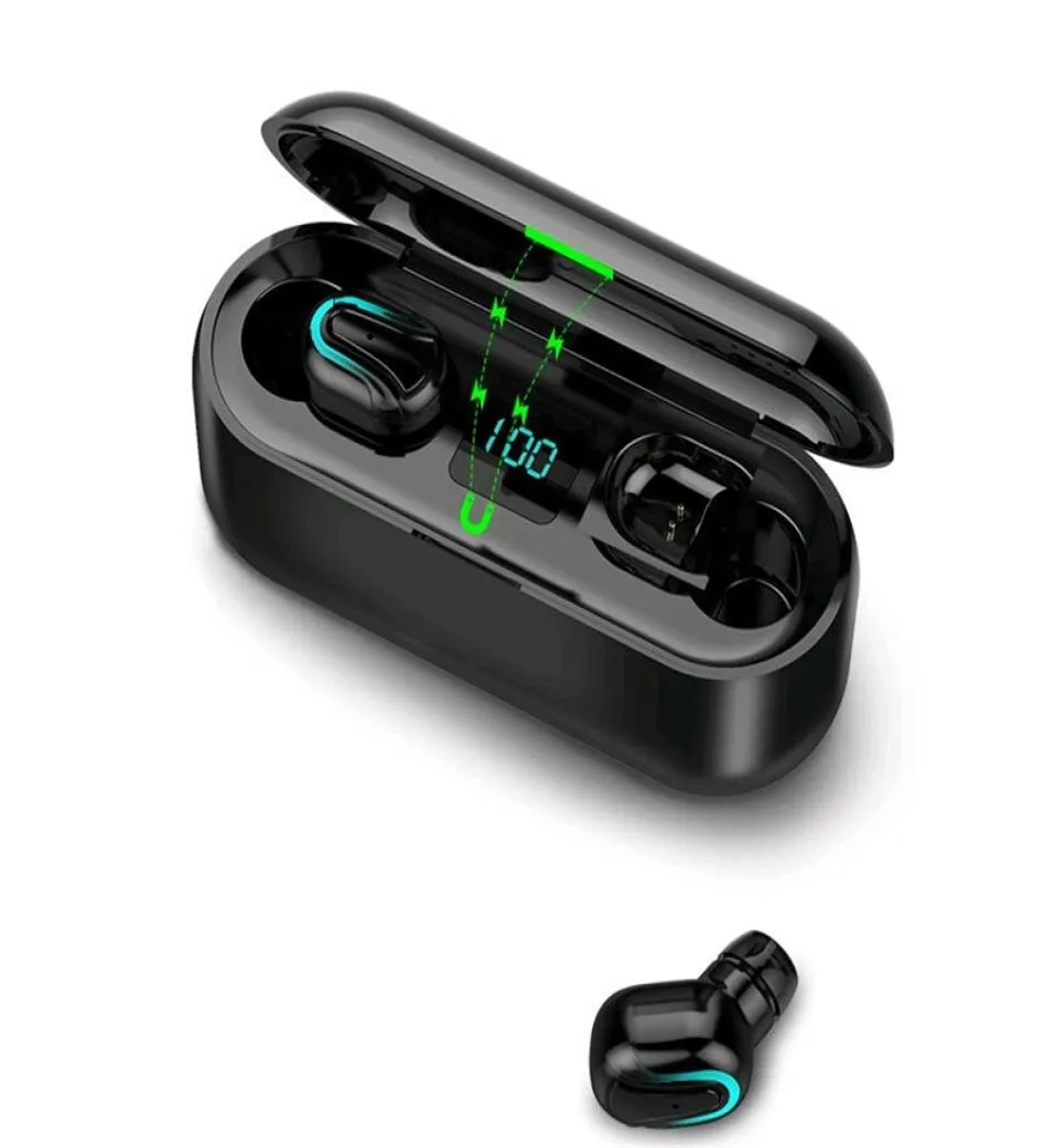 Mini Bluetooth Ear Buds Wireless Headphones Headset med MIC Stereo Bluetooth 50 hörlurar för Android Samsung Galaxy DHL OU9983755