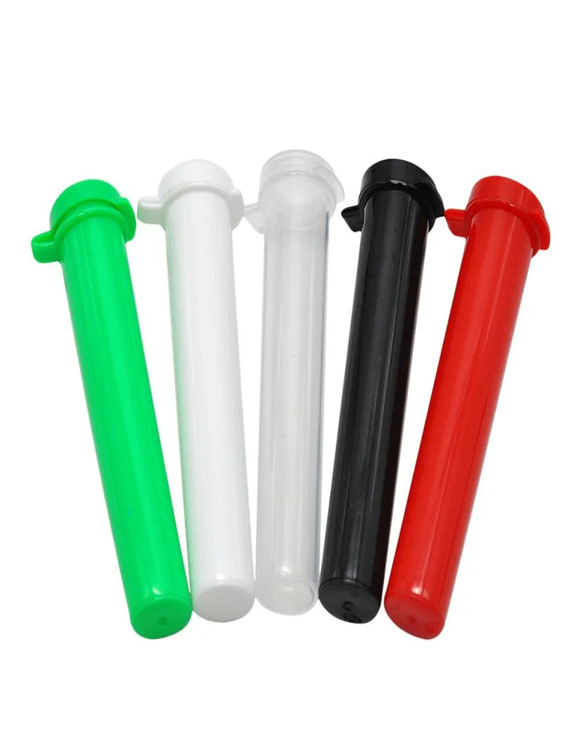 94MM Acrylic Plastic Tube Doob Vial Waterproof Airtight Smell Proof Odor Sealing Herb Container Storage Case Rolling Paper Tube Pi6592634