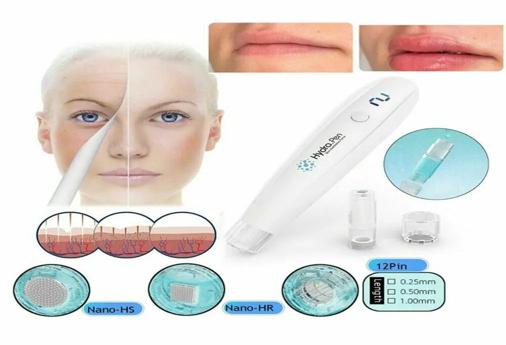 2021 HydraPen H2 Derma Roller Huidverzorging Automatische Serum Applicator Hydra Pen Microneedling Met 2 Stuks Naald Cartridges1410260