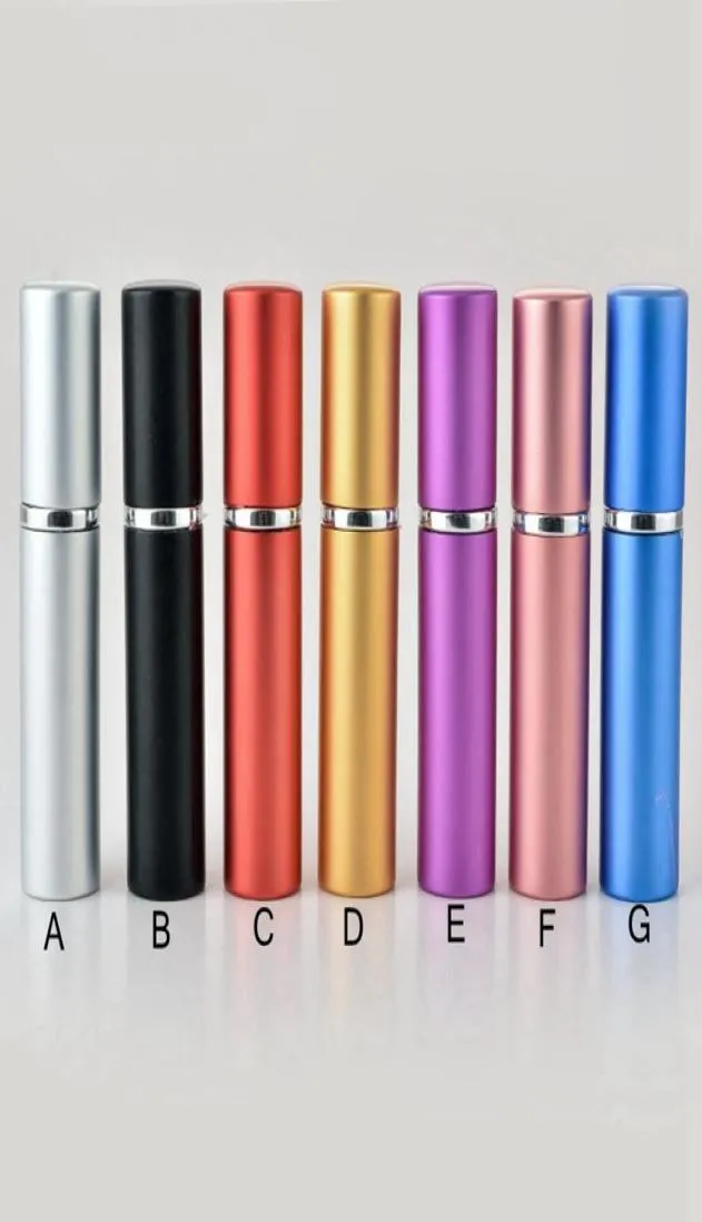 Party Supplies 5ml Spray Parfym Bottle Portable Metal Case Mini Parfyes Subbottling Compact Atomizer Scent Travel Refillable CO7168696