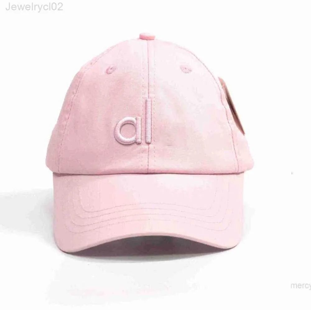 Designer Al Yoga Ball Cap Baseball Chapeau Mode Été Femmes Polyvalent Grosse Tête Surround Show Visage Petit Pare-Soleil Porter Langue De Canard Pink20235L14