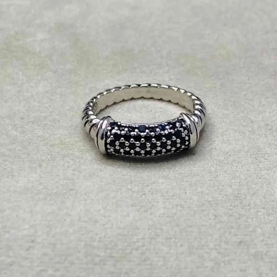 Fashion Jewelry Designer Diamond Black White Ring Rings Diamond Womens Mens High Quality Platinum Plated265a