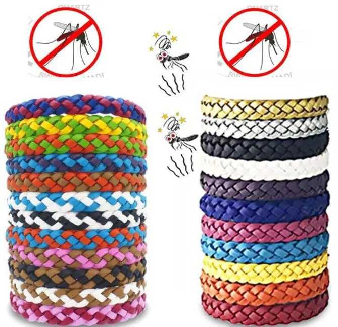 DIY Tresse PU Bracelet En Cuir Anti-Moustique Bracelets Antimoustique Bracelet Bracelet Cordes Tresse Insectifuge Pest Contro5938792