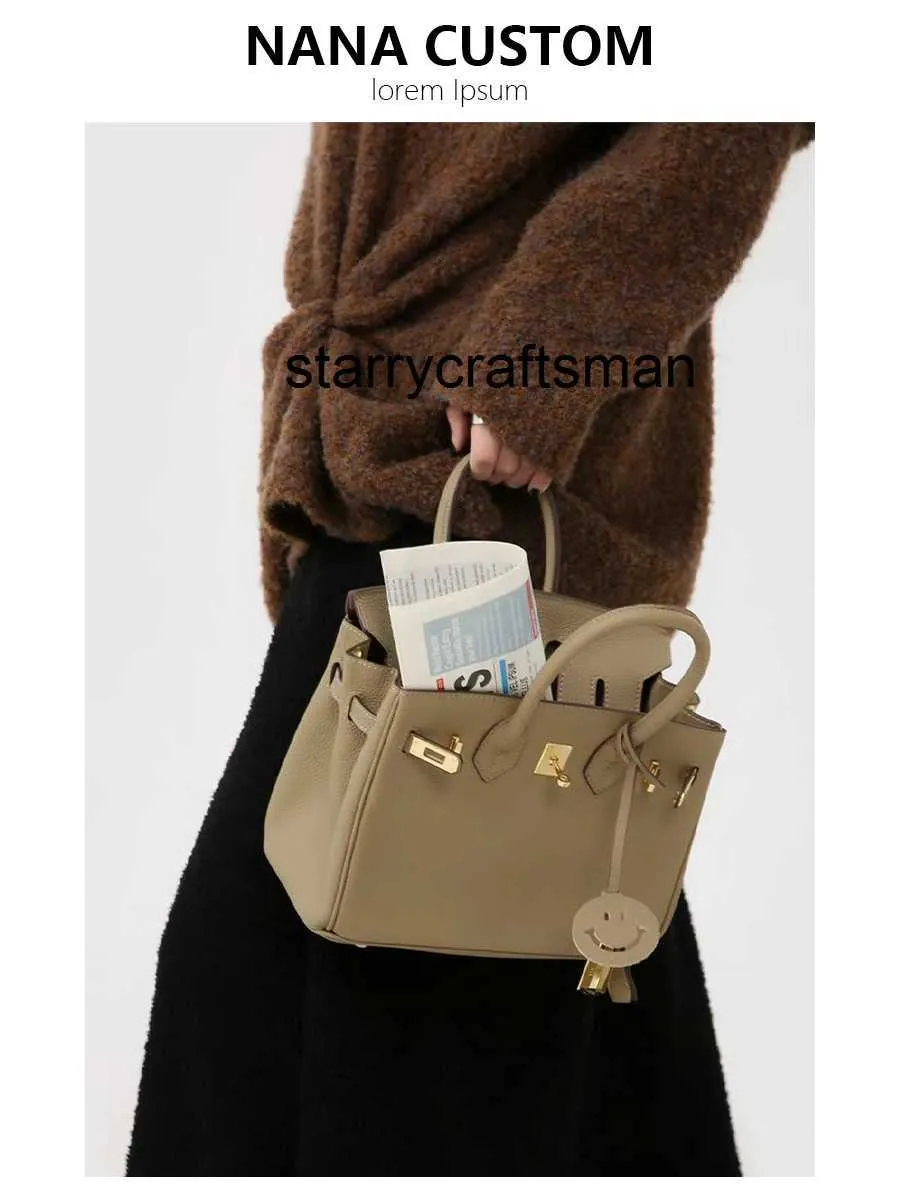 Totes Bolso de Cuero Genuino Mini Bolso de Piel de Vaca con Capa de Cabeza en L para Mujer con Sensación de Alta Gama Bolso versátil y de Invierno Bolso Bandolera de un Hombro de Gran Capacidad