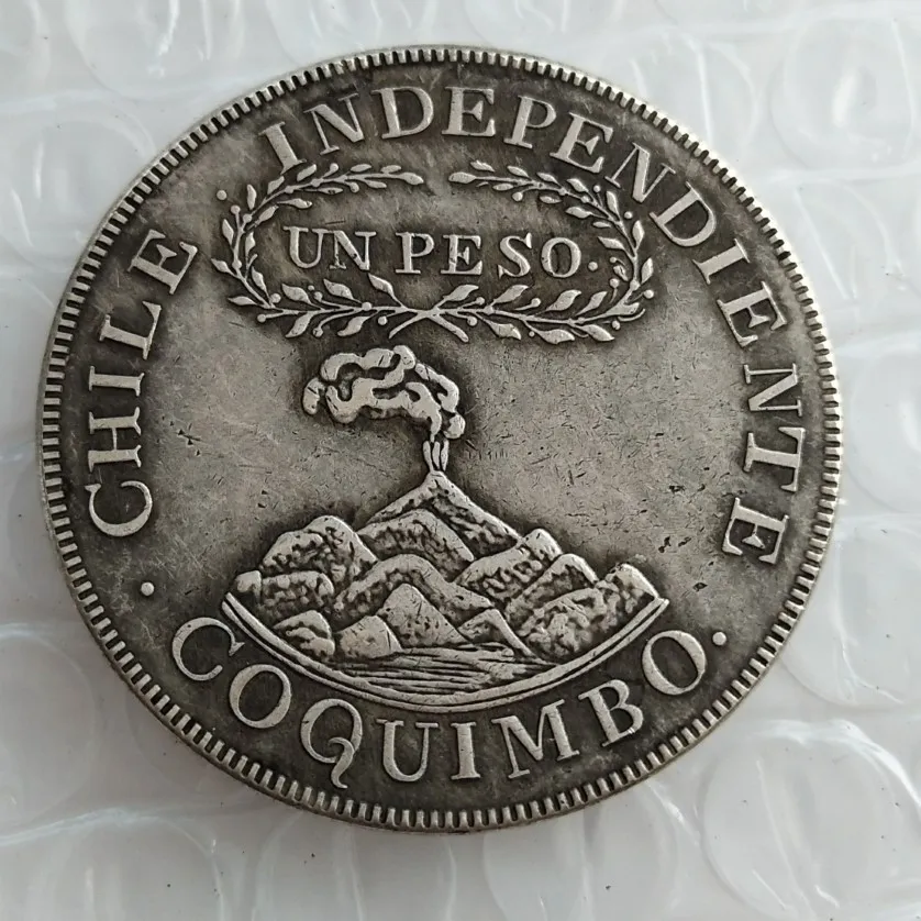 Chile Republic Peso 1828 Coquimbo Silver Copy Coin Promotion Billig fabrik Nice Home Accessories Silver Coins266o