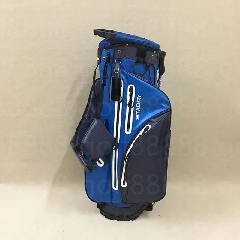 синие сумки для гольфа Сумки-стойки клюшки для гольфа Водонепроницаемый материал большого диаметра и большой емкости Свяжитесь с нами, чтобы просмотреть фотографии с логотипом