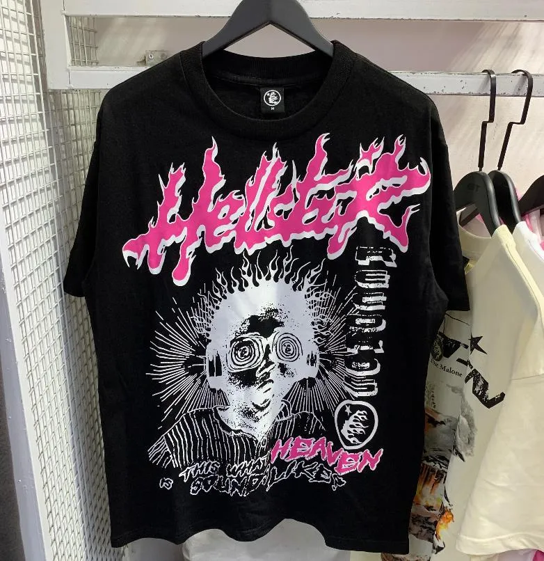 Hell T-shirts Hellstar Mens Giv Shirt Women Designer Cottons Tops T Shirt Man S Casual Shirt Luxurys Clothing Street Clothes Tees T Shirt Poktor
