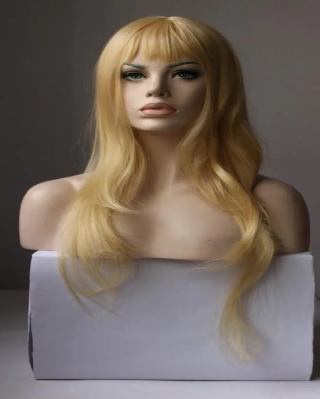 Pełne koronkowe peruki Alyssa Brazylijska prosta 613 Blond Kolor z dziecięcymi włosami Virgin Hair 100 Pełne koronkowe peruki ludzkie włosy jedwab N1898079