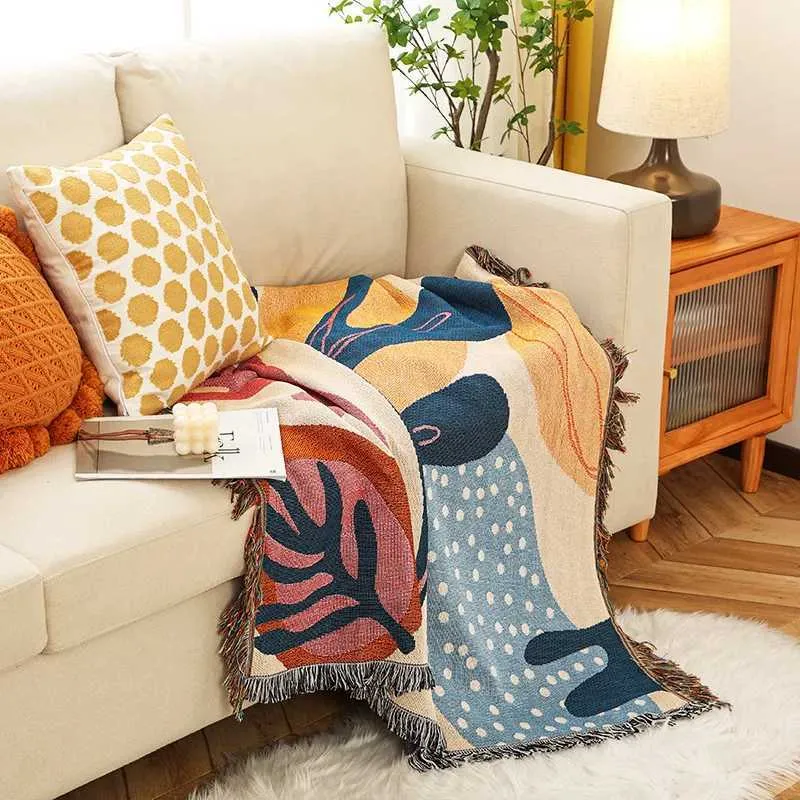 Dekens textiel stad ins alice plant patronen sofa deken buiten camping vrije tijd deken huisdecoratie gooi deken 130x160 cm