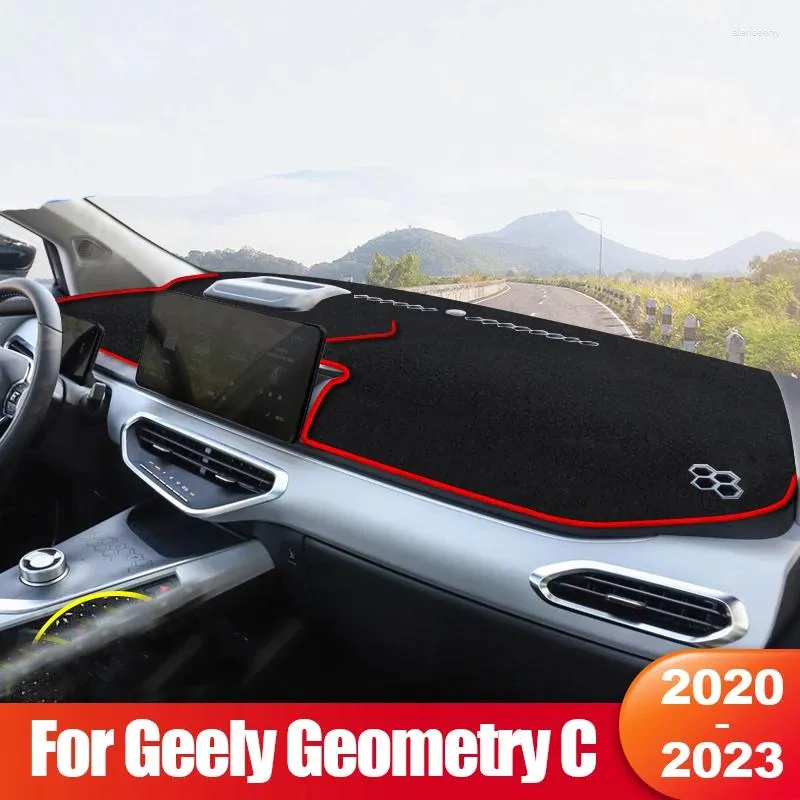Interiörstillbehör för Geely Geometry C 2024 Bil Dashboard Sun Shade Cover Pad Instrument Desk Non-Slip Mat