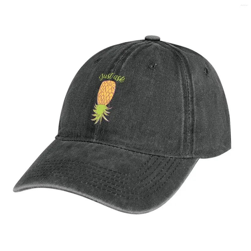 Bérets à l'envers Ananas : Just Ask Cowboy Hat Trucker Cap Militaire Tactique Golf Girl Homme