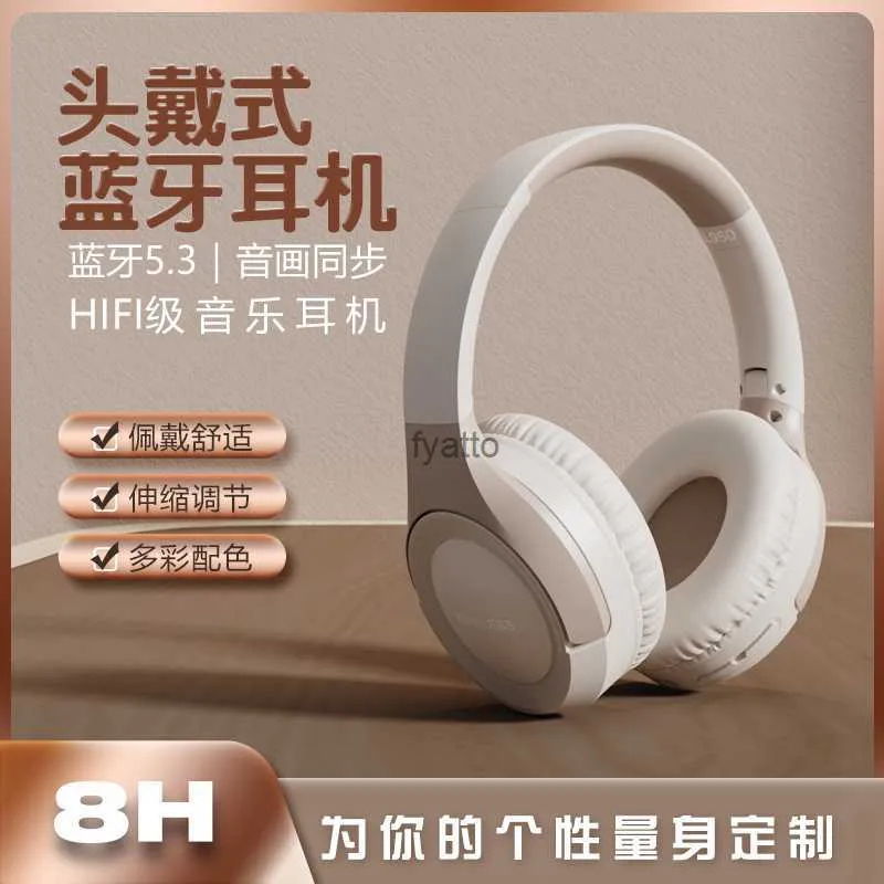 Cell Phone Earphones New private model Bluetooth earphones head mounted long battery life mobile phone wireless music and gaming universalH240312