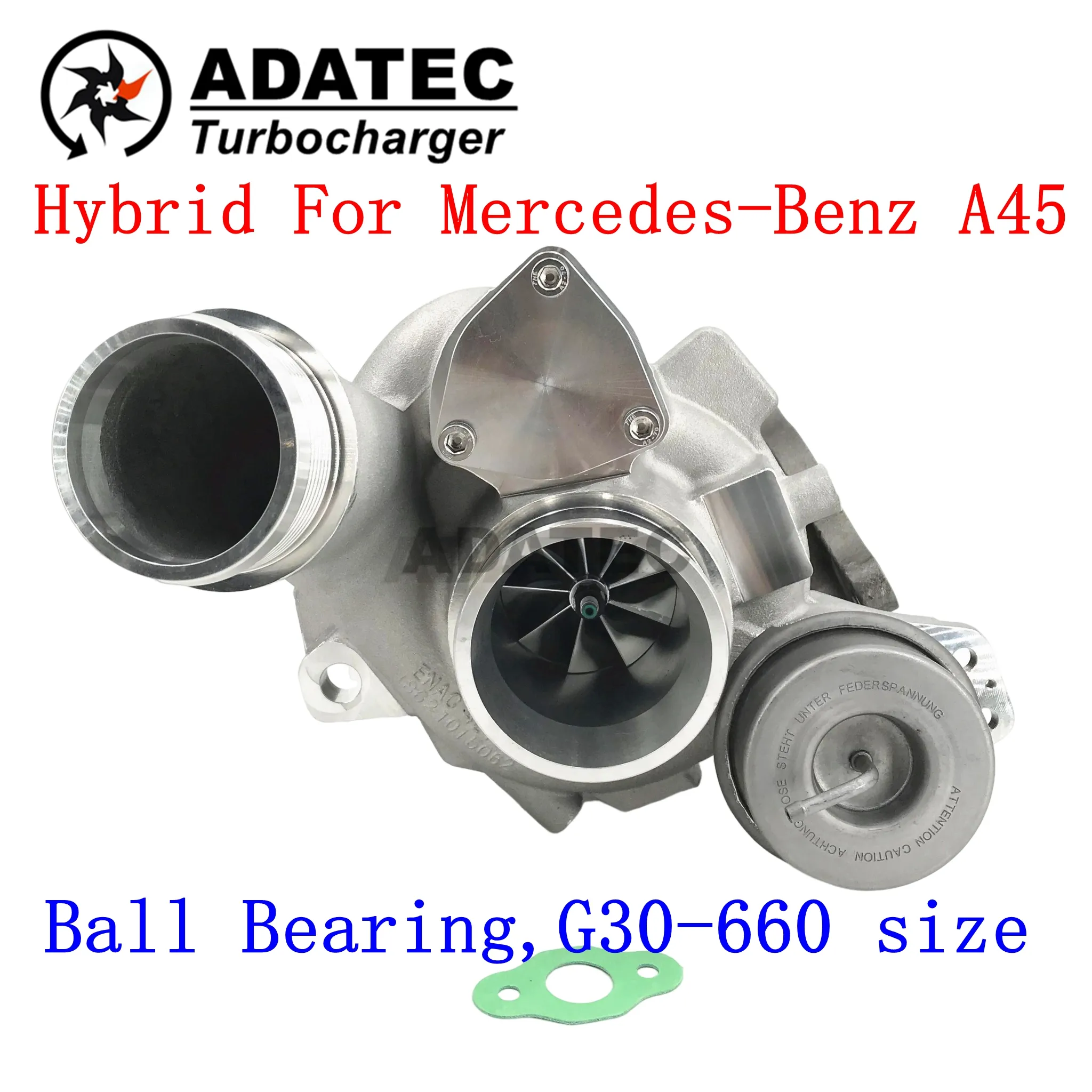 ADATEC Upgrade Turbo dla Mercedes-Benz A45 AMG M133 CLA45 GLA45 Łożyska turbina G30-660 Rozmiar B03 / B03G 18559700010 Turbolargerowa