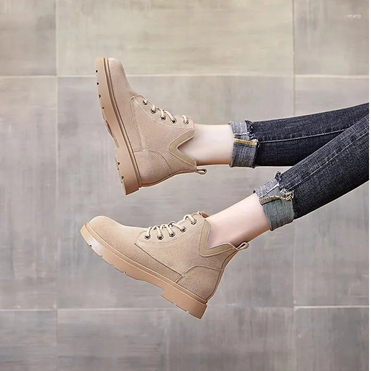 518 Warm Plush Boots Fashion Classic Winter Shoes Women Suede Leather Snow Work Casual 844