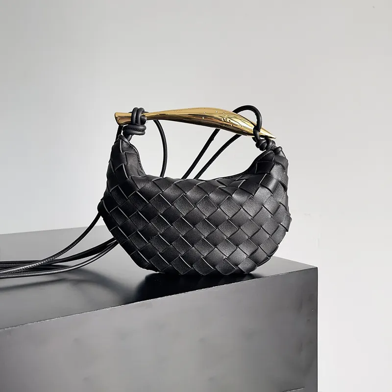 Designer Bag Mini Size Sardine Luxurys Famous Womens Fashion Intrecciato Clutch äkta läderdamens axelväskor med låda